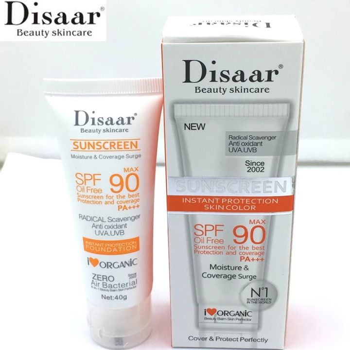 Disaar Beauty Skin Care Facial Sunscreen Cream Spf Max 90 Oil. | Lazada