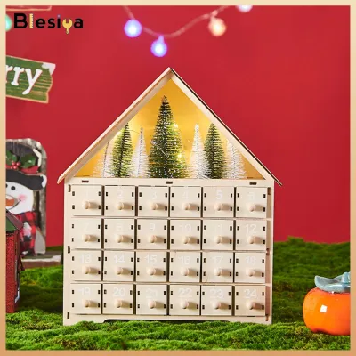 Advent Calendar Advent Calendar Drawers with 24 Storages Drawers 24 Day Decoration for Coffee Table Office Bookshelf Holiday