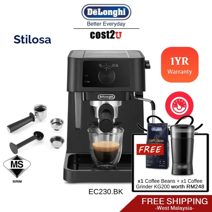 Readymade inventory DeLonghi Stilosa Coffee Machine EC230.BK (Pump