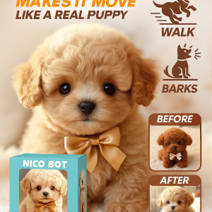 MY REALISTIC ROBOT PUPPY All Season Cute Plush Toy for All Ages Stylish Decoration for Teens Kids Adults Men Women Elderly