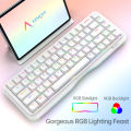 KEMOVE K68 Hot Swappable RGB Backlit 3 Modes Connection Mechnical Keyboard for Windows,Mac OS. 