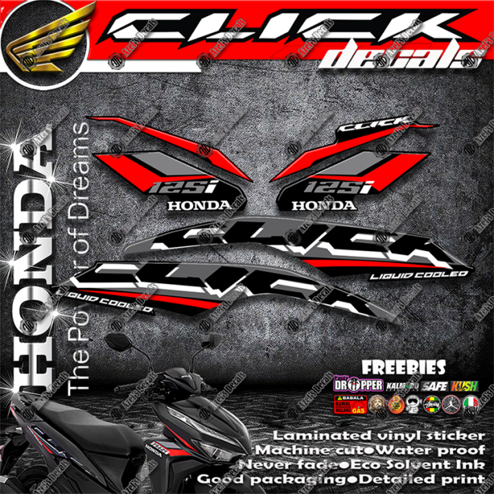 HONDA CLICK 125i 2021 STOCK DECALS