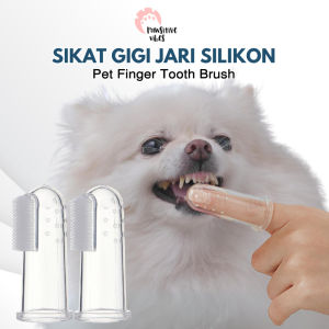 Sikat Gigi JARI Silikon Untuk Anjing Kucing - Sikat Gigi Jari Transparan Kucing Anjing - Pet Dog Cat Finger Tooth Brush Silikon Rubber