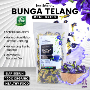 Best Honey Teh Bunga Telang 25 Gr Natural Dried Butterfly Pea Grade A Minuman Herbal