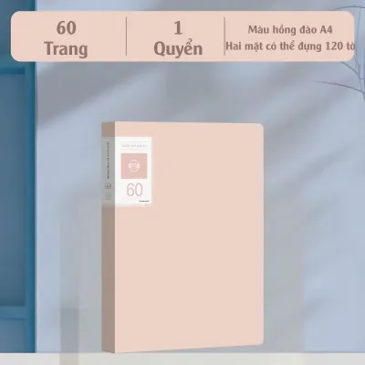 File lá A4 đựng tài liệu văn phòng 30/60 lá tệp nhiều ngăn PP cao cấp chống nước chống bẩn