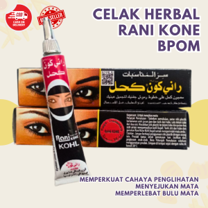 Celak Stik Rani Kohl Kone Kajal Arab BPOM Eye Liner Waterproof Halal Sunnah Anti Air