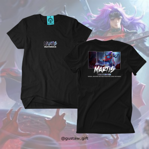 GG T-Shirt MARTIS Special skin Deathrock Mobile Legends Kaos Custom Katun Slim-fitting