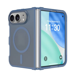 Case For iPhone Duo Fold Case Matte Translucent Protective Back Cover For MagSafe Wireless Charging Shell Phone Funda