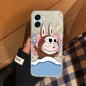 Vỏ điện thoại Oppo A6X A6 5G Mới 2025 Phổ Biến Màu Hồng Truyện Tranh Labubu Mô Hình Trong Suốt Ốp điện thoại silicon mềm Oppo A6X 5G Điện Thoại Bìa Trường Hợp