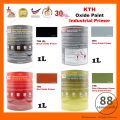 1L KTH 786 785G 750 736 604 701 7798 cat besi anti karat /anti rust paint /cat anti karat /cat pagar besi anti karat metal oxide / matt matte white black / hitam putih matte. 