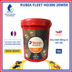 Dầu nhớt động cơ Diesel TOTAL RUBIA FLEET HD300 20W50 API CF-4/SJ - 18 Lít