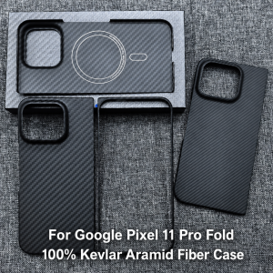 For Google Pixel 11 Pro Fold Magne600D/1500D Real Kevlar Aramid Fiber Case Ultra-Light Carbon Fiber Protective Back Cover