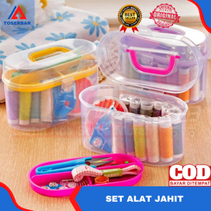 Satu Set Peralatan Alat Jahit Menjahit / Set Peralatan Benang Jarum Peniti Gunting / Paket Alat Jahit Bisa COD