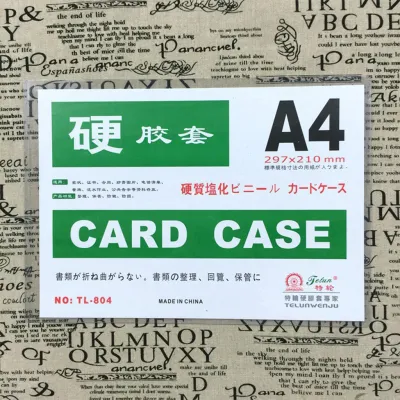 Clear Hard Card Case - A4/A5/A6 Waterproof Plastic Protector Office School Supplies