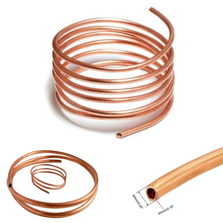 1M Soft Microbore Copper Tube ท่อ OD 28mm ID 16mm สำหรับท่อทำความเย็น
