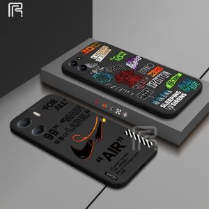 (Lokal Ready) Casing hp Xiaomi Poco X5 5G Poco M4 Pro Poco M3 Pro Poco X3 GT F4 GT X3 Pro X3 NFC M5S Label Band Tide Graffiti Tepat Edge Rubber Soft Case