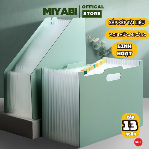 Túi cặp đựng tài liệu nhiều ngăn Miyabi file lưu hồ sơ văn phòng để bàn giá kệ đựng tài liệu bút văn phòng giá rẻ - tập hồ sơ