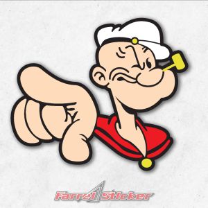 stiker popeye sticker kartun