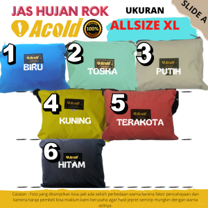 Jas Hujan Wanita Acold Cewek Woman Bawahan Rok