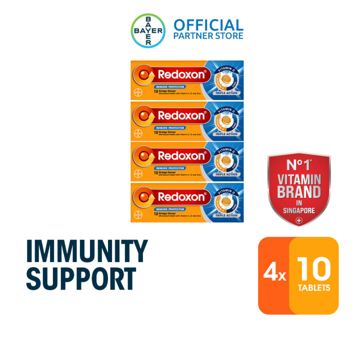 Bundle Of 4 Redoxon Triple Action Orange Effervescent 10 Tablets Exp bundle of 4 redoxon triple action orange effervescent 10 tablets exp