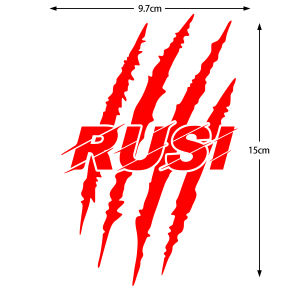 Motorcycle Laser RUSI Sticker Monster Energy Decoration Moto Scooter Electric Vehicle Car Body Window Waterproof Modification Decal Accessories