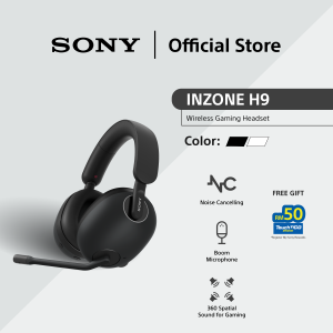 Sony INZONE H9 Wireless Gaming Headset | Noise Cancelling | 360 Spatial Sound for Gaming | Boom Microphone | WH-G900N
