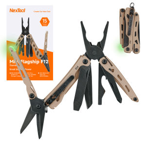 NexTool Mini F12 15-in-1 Multitool Pliers EDC Folding Tool with Screwdriver Scissors File for Camping Outdoor Hiking