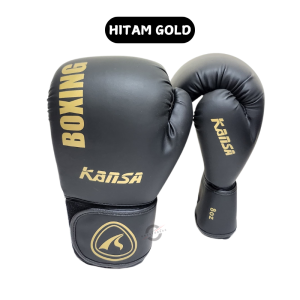 SARUNG TANGAN TINJU KANSA BOXING GLOVES KARATE MUAYTHAI DEWASA PU BREATHABLE