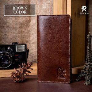 Dompet Kulit Lipat Panjang Pria 15 Slot Card Kulit Apollo Long Wallet