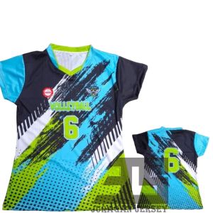 Atasan jersey bola voli wanita 6421 Fullprinting sublimation size M L XL XXL