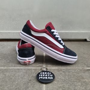 OBRAL SEPATU SNEAKERS VANESSS OLD SCHOOL VAULT OG MAROON LIST HITAM 39-43 SEPATU VULCANIZED MURAH