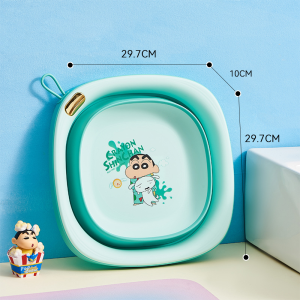 100% Authentic Sanrio Hello Kitty Cleaning Tools Portable Folding Washbasin Odorless Silicone Water Container with Handle Car Washing Cleaning Camping Outdoor LFB380/LFB181