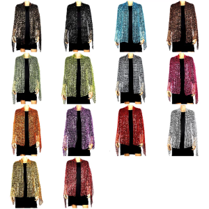 Popular Sequined Evening Shawl Glittering Scarf For Women Multiuse Fashion Party Stole Accessory For Formal and Casual