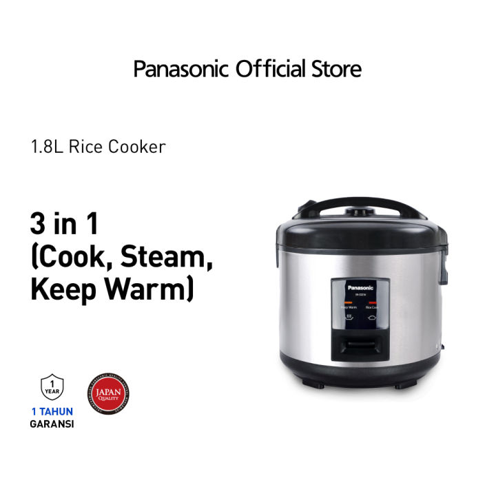 Panasonic SRCEZ18SR Rice Cooker [1.8 L] Stainless Lazada Indonesia