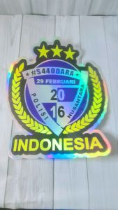 stiker S440DARA stiker Leting 40 polisi stiker angkatan 40 bintara polisi FTN