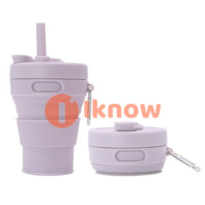 I know 1Pcs Silicone Collapsible Travel Cup - Camping Cups Collapsible Cups Drinking Cups with Lids for Adults Foldable Silicone Cup Collapsible Cup with Lid Camping Cup Collapsible Drinking Cups for Kids