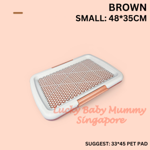 Petbest Pet Toilet Pee Tray with Removable Grid Training Pad Holder/Washable Pet Toilet【Lucky Home】