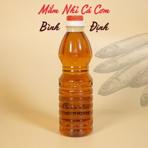 Nước Mắm Nhỉ Cá Cơm Nguyên Chất Ngon Ủ Chượp Truyền Thống Đặc Sản Bình Định Độ Đạm 25N Chai 460ml