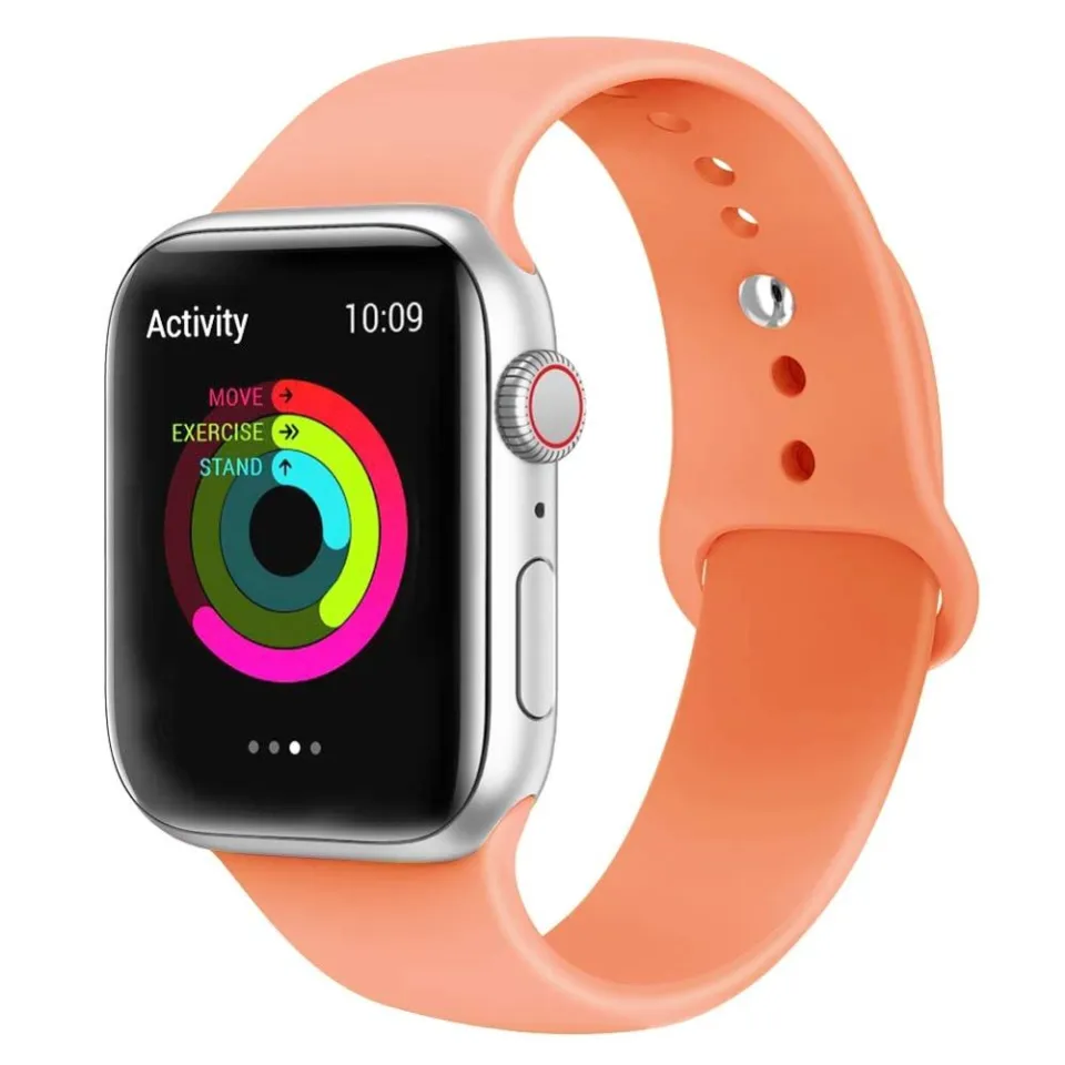 Silicone strap band for Apple Watch 42mm 38mm 44mm 40mm Rubber