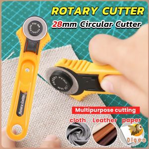 Digeo 28mm Circular Cutter Fabric Cutting Knife Cloth Leather Paper Quilters Craft Sewing Rotary Cutter