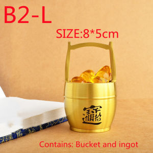 Dream Hunter Xô Bằng Đồng Thau Chữ Vàng Xô Lớn Tuyển Dụng Tiền Yuanbao Phòng Khách Văn Phòng Vào Nhà Đồ Trang Trí