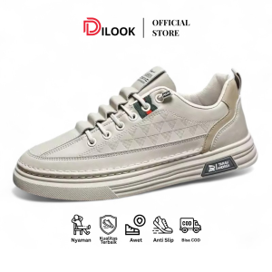 DILOOK S077 Sepatu Casual Sneakers Pria Sepatu Fashion Sport Cowok Modis Stylish