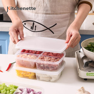 Jkitchenette Refrigerator fresh-keeping container frozen & microwave safe storage box for vegetable & meat Bekas Penyimpanan Segar Peti Sejuk厨房冰箱收纳保鲜盒