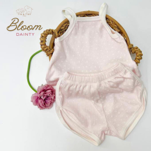 Tin & Tiny Finds | Bloom Spaghetti Crop Top & Dolphin Shorts for Kids 1yo to 6yo