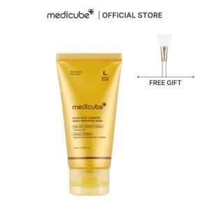 Medicube Kojic Acid Turmeric Night Wrapping Mask 75ml(Peel-off Brightening Mask) Overnight Dark Spot Care with Vitamin C & Retinol Brightens & Defends Against Skin Stress for a Clear Glowing Complexion
