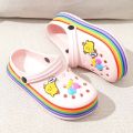 FJ-FASHION SLIP ON CLOG WEDGE SHOES FOR KKIDS HIGH QUALITY UNISEX SHOES. 