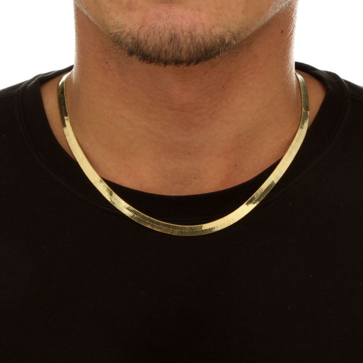 🌟Gold Necklace For Men And Women Snake Chain Style 18k Saudi Gold