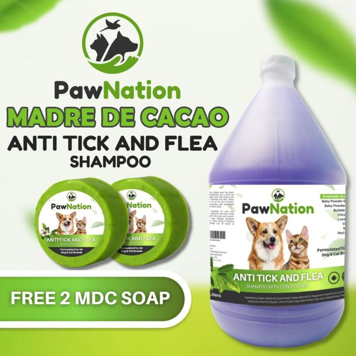 PawNation Madre De Cacao Dog Shampoo Anti Tick Flea Shampoos for Dog Dog Shampoo Anti Garapata Madre de Cacao Dog Shampoo Lazada PH