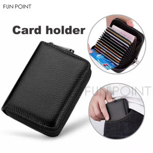 FUNPOINT ID Card Holder wallet Multi-Functional Business Card Holderanti-magnetic card holderExpansion large-capacity credit card case