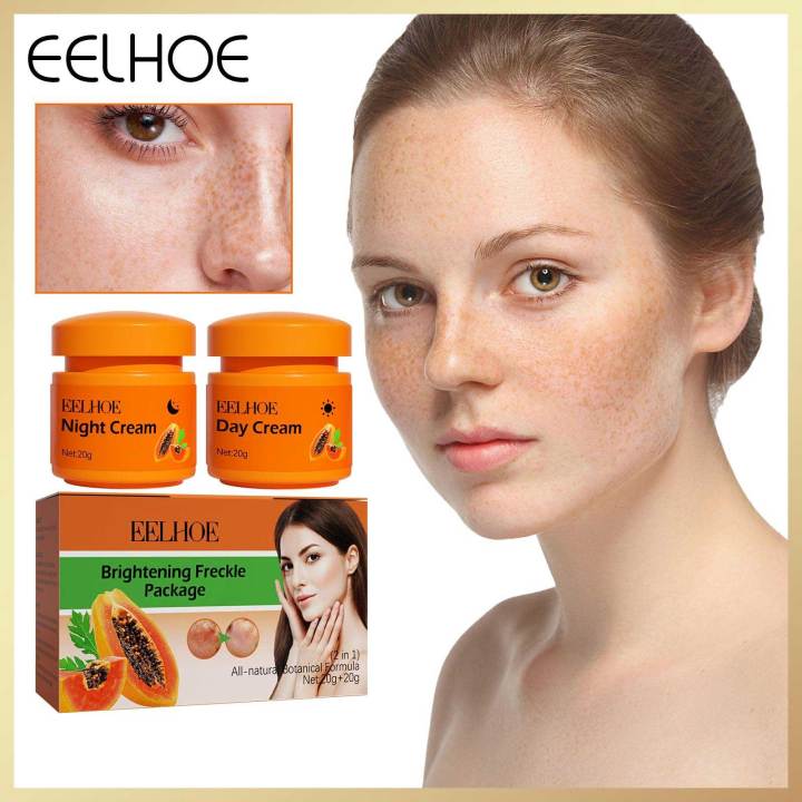 Eelhoe Papaya Whitening Freckle Cream Papaya Day Night Cream Remove ...